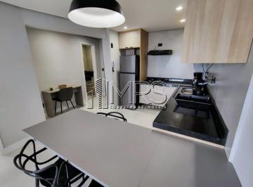 Apartamento · 55m² · 1 Quarto · 1 Vaga · Excelente apartamento para locação mobiliado e decorado de 01 dormitório, sendo 01 suíte, 01 lavabo
