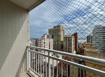 Varanda · Apartamento VISTA MAR com 1 dormitório à venda, 40 m² por R$ 375.000 - Ocian - Praia Grande/SP