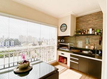 Apartamento · 128m² · 3 Quartos · 2 Vagas · Pateo Catalunya - Apartamento alto padrão à venda de 3 quartos, varanda gourmet e 2 vagas, no Santa