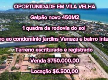 Comercial , Vila Velha · Galpão próximo à Rodovia do Sol