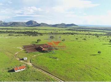 Foto aérea de drone mostrando a imensidão da área aberta de 9.570 hectares em Caiapônia-GO, com foco na aptidão para expansão de lavoura. · Fazenda 11.963 ha em Caiapônia-GO | Oportunidade Única