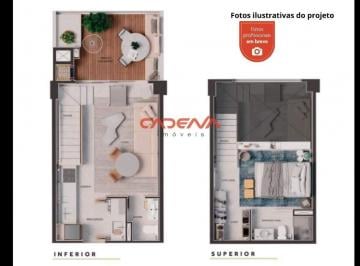 Apartamento · 62m² · 1 Quarto · 1 Vaga · Apartamento duplex com 1 suíte e 1 vaga à venda no Campina do Siqueira