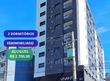 Apartamento · 57m² · 2 Quartos · 1 Vaga · Apartamento 2 dormitórios, semi-mobiliado, sacada, Res. Vivant. Próximo a parad