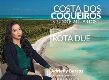 Apartamento de 1 quarto, Mata Meridional Pernambucana · Flat com financiamento na planta | Costa dos Coqueiros | Praia dos Carneiros