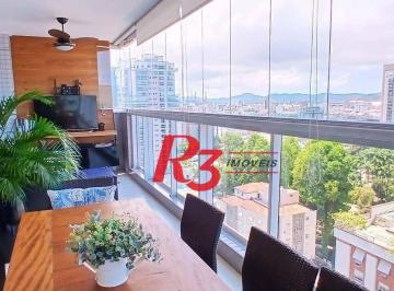 3a2aa94d04db99ea514c4211952a2b4af42d9d9f · Apartamento à venda, 160 m² por R$ 2.500.000,00 - Embaré - Santos/SP