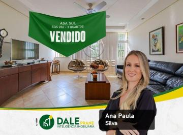 Apartamento de 3 quartos, Brasília · ASA SUL- SQS 206 BLOCO D - 3 QUARTOS - SUITE - VAZADO - 1 VAGA - ANDAR ALTO