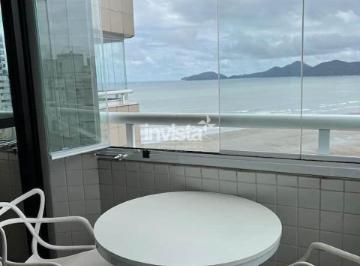 Apartamento · 40m² · 1 Quarto · 1 Vaga · Flat exclusivo para aluguel em Boqueirão, Santos – 1 suíte, mobiliado, vista mar