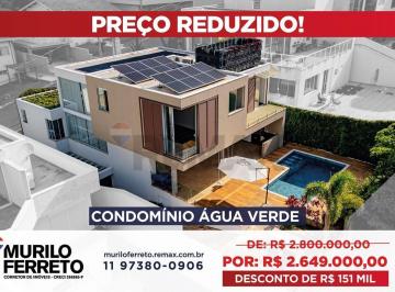 Casa · 402m² · 4 Quartos · 6 Vagas · Casa em condomínio fechado em Atibaia com 4 Suítes, piscina e espaço Gourmet