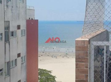 Apartamento de 1 quarto, Santos · Santos Pompéia na orla prédio frente mar com vista mar e sacada !!