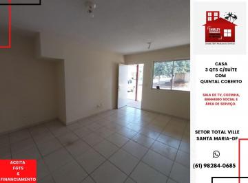 Casa de 3 quartos, Santa Maria · Casa térrea 3 Qts c/ Suíte com quintal Qd 101 Total Ville Santa Maria-DF