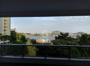 Apto Praia do Canto vista da sala principal · Amplo Apartamento de 250 m² com Vista para o Mar e 4 Quartos na Praia do Canto – Vitória