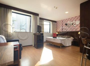 Apartamento · 29m² · 1 Quarto · 1 Vaga · Flat disponível para locação na Avenida Faria Lima com a Juscelino Kubitschek.