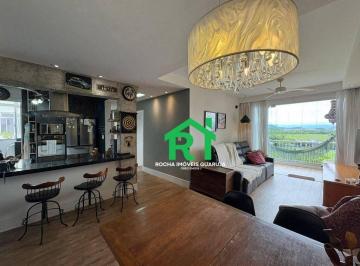 Sala · Apartamento com 3 quartos (1 suíte), 1 vaga e lazer à venda em Jardim Astúrias, Guarujá
