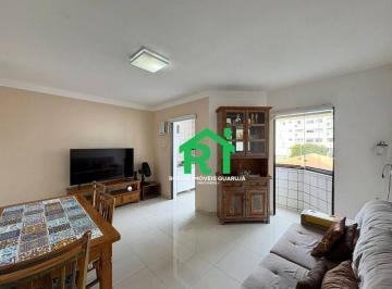 Sala · Apartamento com 2 quartos (1 suíte), 1 vaga e lazer à venda no Tombo, Guarujá