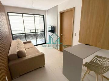 Apartamento · 43m² · 1 Quarto · 1 Vaga · Apartamento Quarto e Sala com Varanda Mobiliado à venda no Praia de Ponta Verde - Maceió Alagoas