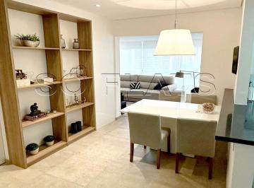 Apartamento · 55m² · 1 Quarto · 1 Vaga · Flat lindamente decorado próximo da Avenida Juscelino Kubitschek, disponível para locação.