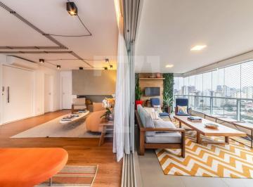 Apartamento · 225m² · 3 Quartos · 4 Vagas · Apartamento mobiliado com duas varandas, marcenaria personalizada e luz natural, no Brooklin.