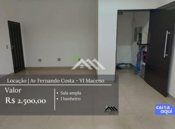 Comercial · 65m² · Aluga-se sala comercial ampla em localização estratégica na Av. Fernando Costa. Perfeita para escrit