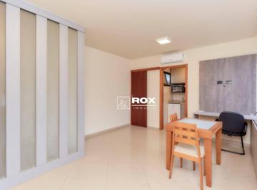 de4f6f3a024b1f353ebf70919b7ed5e6fa00b06f · Studio semi-mobiliado com 1 quarto à venda, 33 m² por R$ 325.000 - Mercês, Curitiba/PR