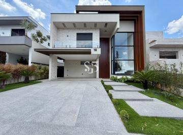 Foto 01 · Luxuoso Sobrado de Alto Padrão no Swiss Park, Campinas-SP: 3 Suítes, 314m², Arquitetura Contemporâne