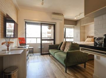 Apartamento · 29m² · 1 Quarto · 1 Vaga · Flat mobiliado com vaga na Paulista | Quality Paulista Flat, 29m², varanda
