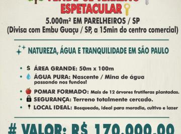 Terreno , São Paulo · Vende se um terreno 5.000mil metros quadrado excelente localização