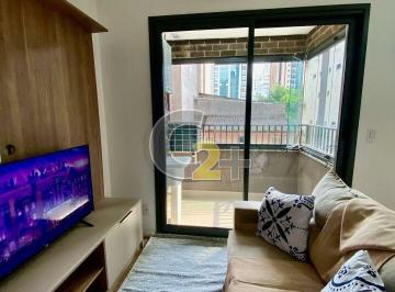 Apartamento · 25m² · 1 Quarto · Apartamento, para locação em Moema, 1 quarto, sem vaga, todo mobiliado e decorado