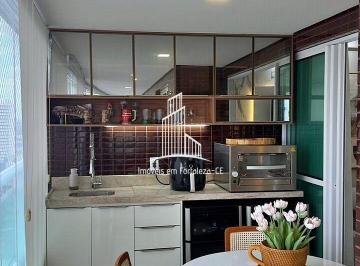 Apartamento · 120m² · 3 Quartos · 2 Vagas · Ap2444-Apartamento à venda, 3 quartos, 120m², mobiliado no Cocó