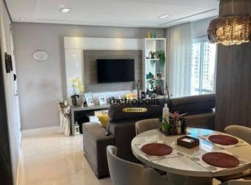 Sala · Apartamento com 2 dormitórios à venda, 79 m² por R$ 860.000,00 - Jardim - Santo André/SP