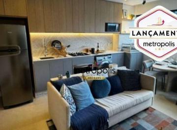 Living sala ampliado · Apartamento com 2 dormitórios à venda, 37 m² por R$ 357.777,35 - Vila Palmares - Santo André/SP