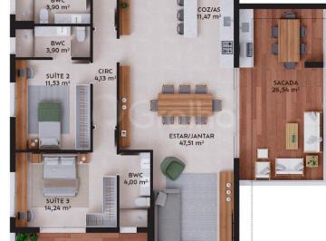 42085_i42WV_420856998a38910fe6.jpg · Apartamento 3 suítes no empreendimento Pátio das Artes
