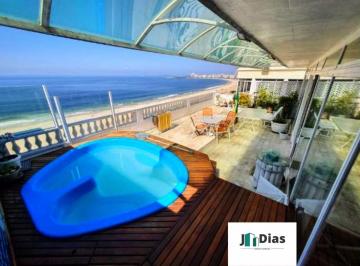 Apartamento de 4 quartos, Rio de Janeiro · COBERTURA CINEMATOGRÁFICA FRENTE MAR EM COPACABANA – 400 m² – Valor reduzido e imperdível. Reserve*
