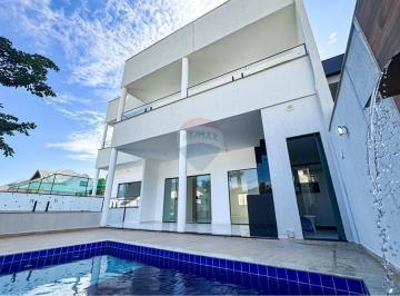 Casa · 300m² · 4 Quartos · Casa nova de alto padrão no Pechincha de 300m², 4 suítes e lazer completo