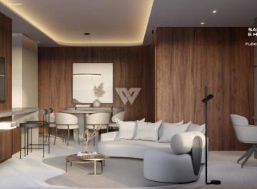 Flexibilidade Sala de Estar e Home Office 89m2 · Apartamento 3 Quartos Agua Verde Curitiba