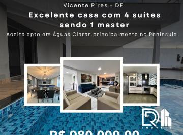 EXCELENTE OPORTUNIDADE!
Excelente casa em condomínio fechado na Rua 08 em Vice · Casa 4 suítes à venda, 400m², Rua 08 Vicente Pires, Brasília-DF