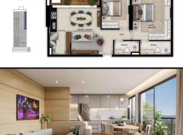 Apartamento de 3 quartos, Goiânia · Apartamento de 72 m², 2 quartos, andar alto, nascente e lazer no rooftop no Setor Marista-Goiânia-GO