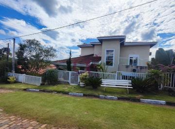 Casa · 512m² · 6 Quartos · 4 Vagas · Casa de Campo Alto Padrão em Atibaia com 6 Suítes e Piscina Climatizada – Porteira Fechada