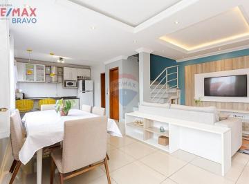 Casa · 149m² · 3 Quartos · 4 Vagas · Sobrado Moderno em Condomínio, 3 Quartos, 4 Vagas, Bairro Uberaba em Curitiba, aceita Permuta