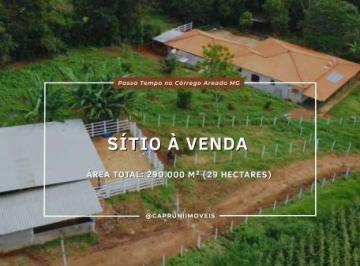 Rural · 289830m² · 3 Quartos · Sítio à Venda no Córrego Areado – 29 Hectares com Infraestrutura Completa em Passa Tempo/MG.