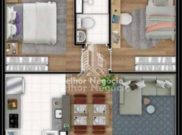 Apartamento · 39m² · 2 Quartos · 2 Vagas · CÓD:RAP4088 - Apartamento à venda, 02 Quartos, 01 Banheiro - Pompéia, Piracicaba, SP
