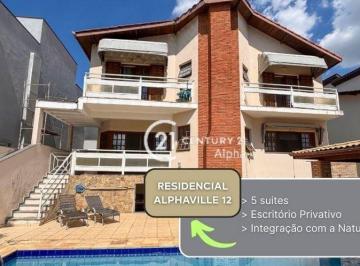 a9edb63db65ee7347706611eb88db0eb61b8205e · Casa com 5 dormitórios à venda, 360 m² por R$ 2.170.000,00 - Residencial Doze (Alphaville) - Santana
