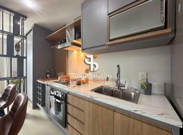 Apartamento · 46m² · 1 Quarto · 1 Vaga · Studio para Locação – Jardim Milano | Florianópolis/SC | Vista permanente para a Baía Sul