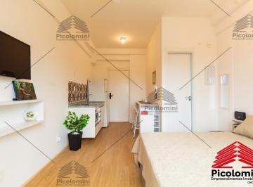 Foto 01 · Apartamento à venda Belenzinho Mobiliado: 1 quarto, sala com cozinha integrada, armários planejados 