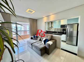 d87e39879ddbc4c589981886614eb75e4efaab18 · Apartamento com 1 dormitório à venda, 57 m² por R$ 750.000,00 - Boqueirão - Santos/SP