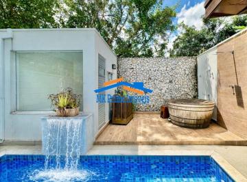 Casa · 344m² · 3 Quartos · 8 Vagas · Ass. Vila Santo Antônio - MODERNA, TÉRREA! 3 suítes, piscina, ofurô, sauna!