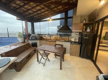 Apartamento · 204m² · 3 Quartos · 3 Vagas · Apartamento Cobertura para Locação no Ed Atlanta | Jd Aquárius - 204 m²