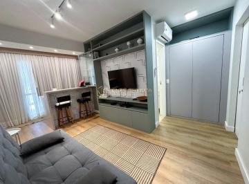 Apartamento · 58m² · 1 Quarto · 1 Vaga · The Sun! Vista Lago! Cobertura Linear! Churrasqueira Privativa! Toda Mobiliada e Decorada! Ar Condic
