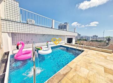 Piscina · Cobertura Duplex 4 Quartos à venda em Santos - Sp