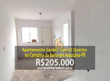 173f57649c180b3f81ec58c086d2f8fd43677f37 · Apartamento Garden com 02 Quartos no Campina da Barra em Araucária-PR - A venda por R$205.000,00