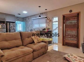 Sala de Estar · Casa com 2 dormitórios à venda, 137 m² por R$ 1.195.000,00 - Vila Assunção - Santo André/SP